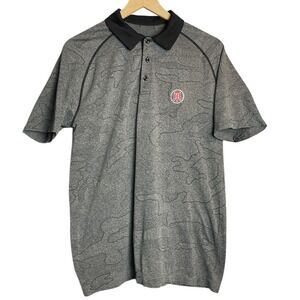 UNRL Barstool Mens Camo Golf Polo Shirt Black Short Sleeve Embroidered Small‎